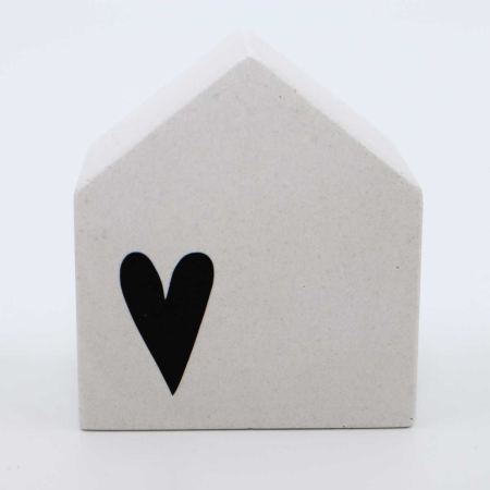 Casetta in gesso in stile Hygge - Cuore